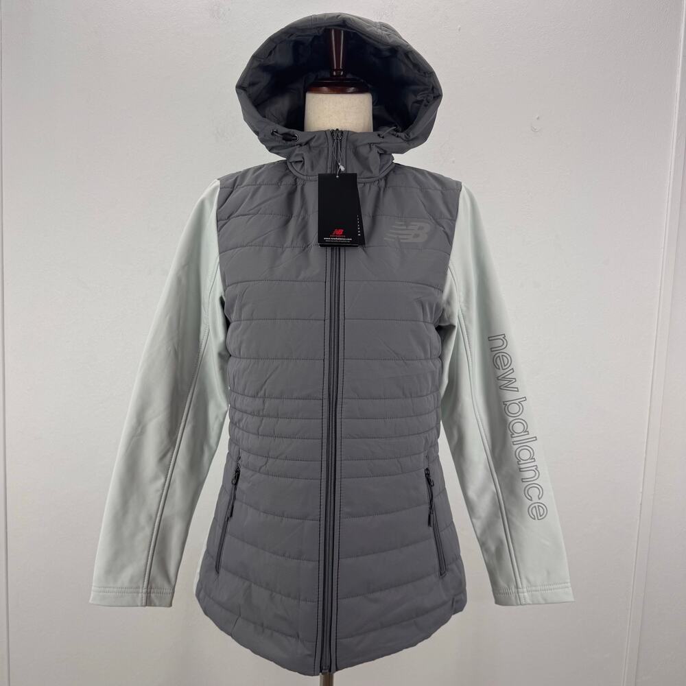 NEW Balance Softshell Quilted Fullzip Jacket Womens M Active Outdoor Camping NWT